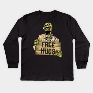 ZOMBIE FREE HUGS !! (Please Love Me ! :) Kids Long Sleeve T-Shirt